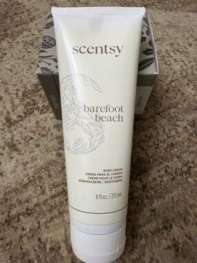 Scentsy Barefoot Beach Body Cream - Cream, Brown